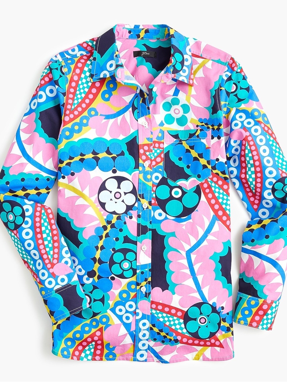 J.Crew Women’s Classic-Fit Boy Shirt in Ratti Kaleidoscope Floral - Size 0